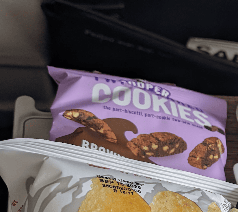 a close up of a bag of cookies