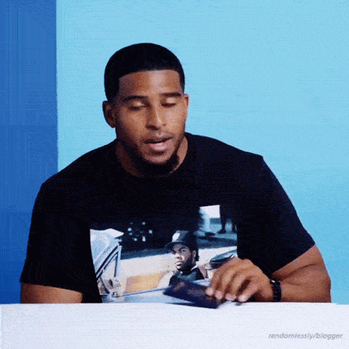 a man sitting at a table