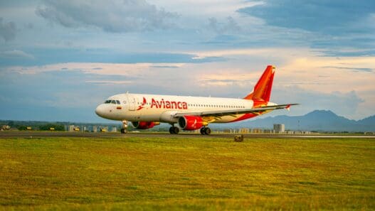 a plane on a runway