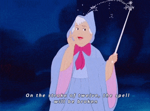 a cartoon of a woman holding a magic wand