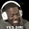 a man wearing headphones